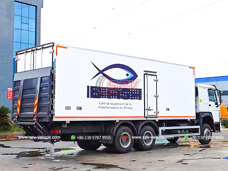 Howo Cold Chain Transport Truck - Rear Right Side